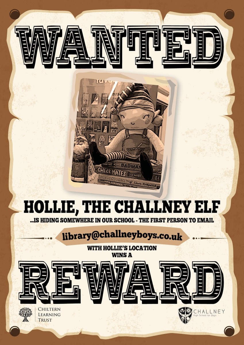 Hollie, the Challney Elf - getting ready to return! <a href="/ChallneyReading/">Challney Reading</a> <a href="/MrsQuickEnglish/">Nicola Quick</a>