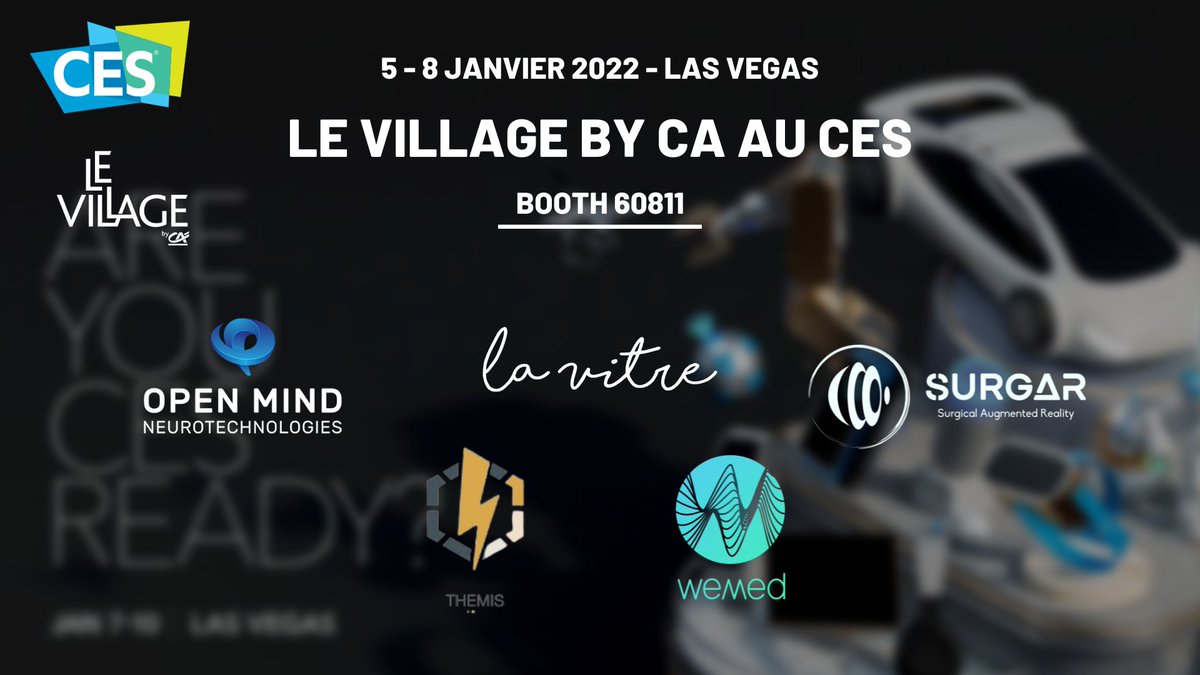🚀#CES2022🚀
Open Mind participe au <a href="/CES/">CES</a> Las Vegas du 5 au 8 janvier 2022 ! Nous serons présents sur le stand de <a href="/LaFrenchTech/">La French Tech</a> avec le @VillageCAParis pour présenter notre nouvelle génération d'outils scientifiques au service du développement humain. #CES #FutureofWork #tech