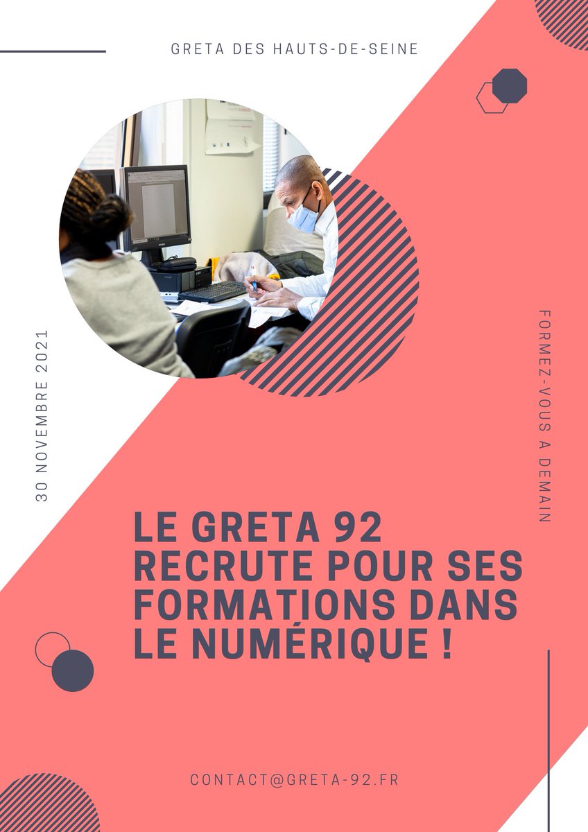 Greta92_'s tweet photo. 🔴🔴 Administrateur réseaux - certification Cisco CCNA Routing &amp; Switching (R&amp;S) - Cisco Certified Network Associate Webmaster - certification TOSA HTML 5 / JAVASCRIPT 

📌 CV et LM à contact@greta-92.fr https://t.co/DN994EwWLP