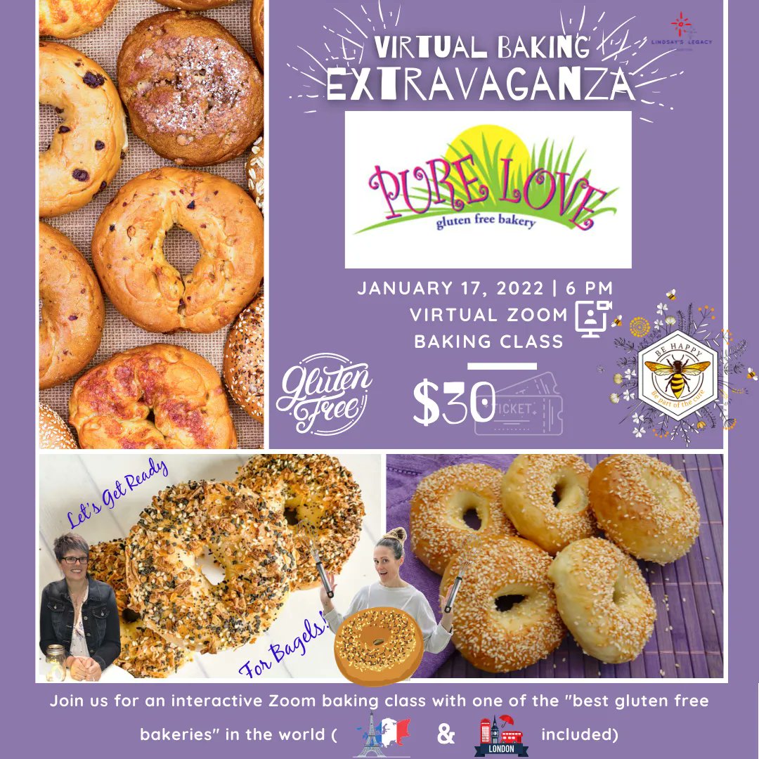 LindsaysLegacy's tweet photo. On this #GivingTuesday as we are partnering with our favorite bakery to bring you a virtual baking class to make gf/vegan bagels!! Every dollar is dedicated to direct patient support! Register today at https://t.co/gk5G6C25yC or text "SUPPORTHOPE2021" to 44-321 to donate. https://t.co/UcBHBC0yEl