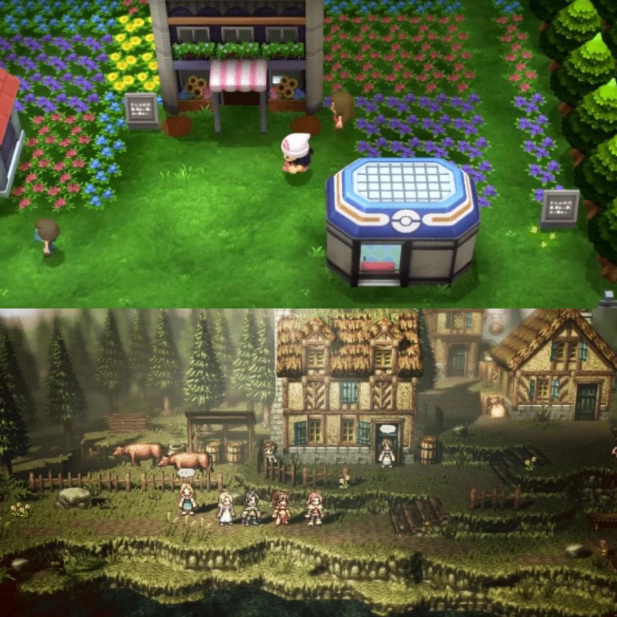 KaitoFtw's tweet photo. Wie cool hätte das PKM Remake aussehen können, wäre das im Stil wie Octopath Traveler https://t.co/SwUlB1VjE6