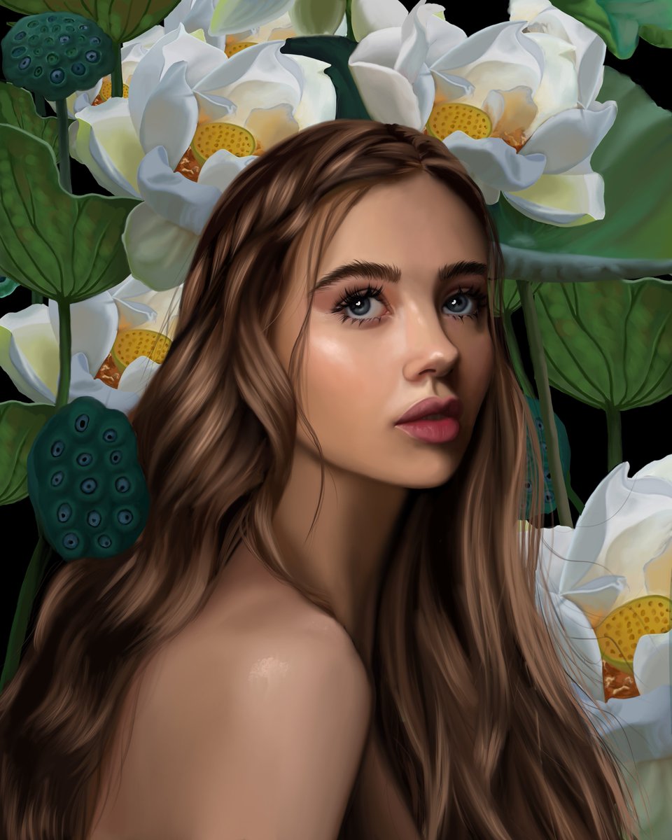 My first digital painting just listed on @withFND 💖💖
"Silent Garden"
- "Her eyes shine always like a sky full of stars, while a huge storm is destroying everything she has in her heart and ripping her soul apart."

Thank you so much for your support 🥰💚
foundation.app/@oksanavinnart…