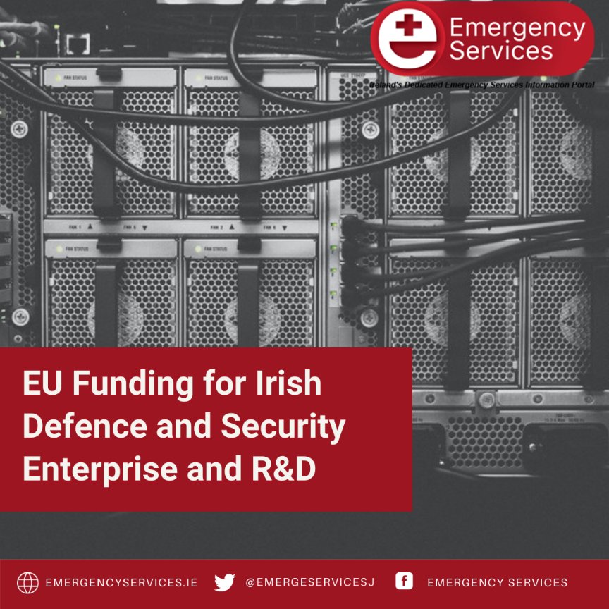 EmergeServicesJ's tweet photo. EU Funding for Irish Defence and Security Enterprise and R&amp;D

Read more here: https://t.co/SxrxOYDncp

#EUFunding #IrishDefence #Security #Research @IRLDeptDefence https://t.co/pXhVBodhw9