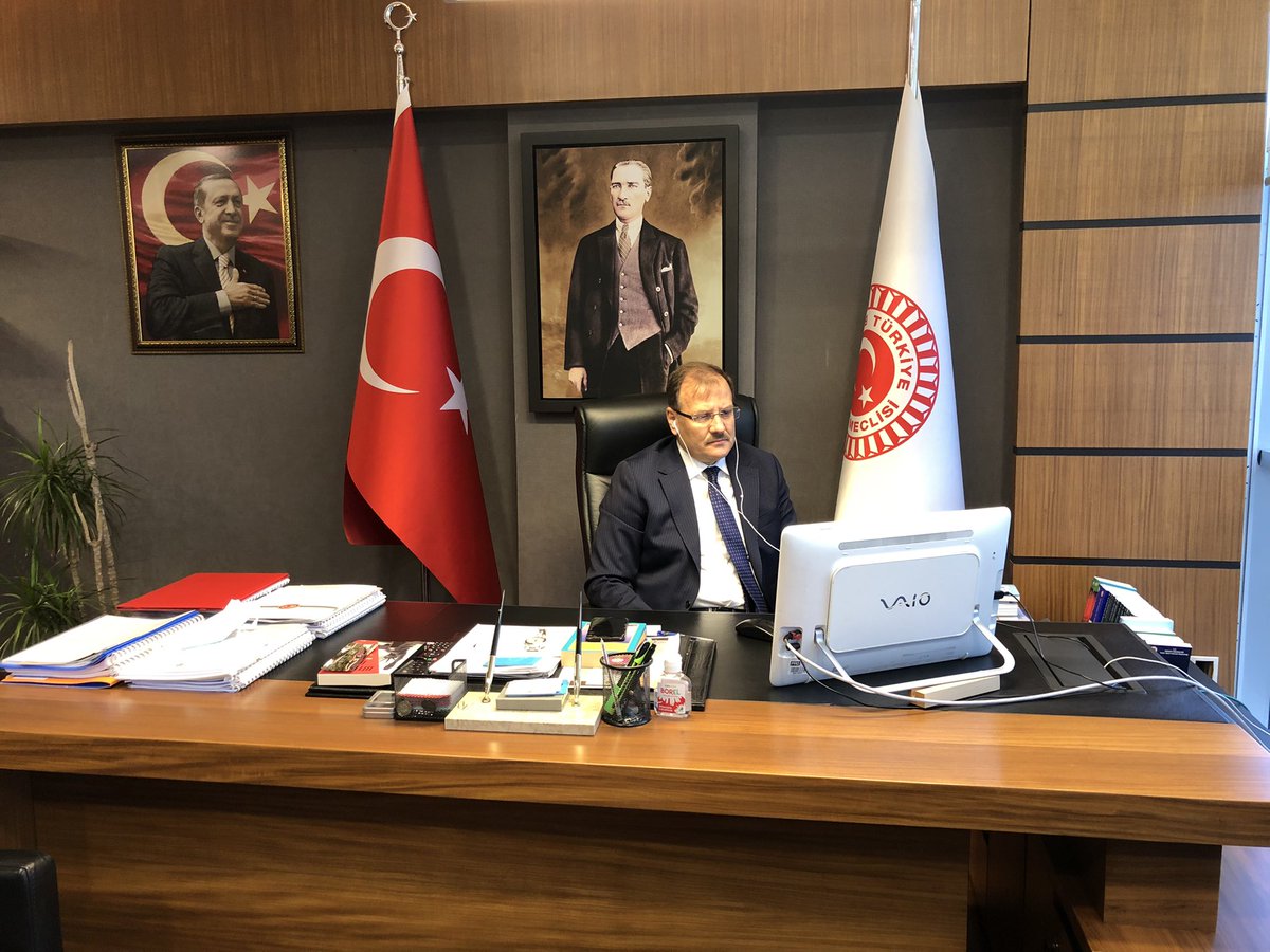 Hakan_cavusoglu's tweet photo. Avrupa Konseyi Parlamenterler Meclisi Türk Delegasyonu, İnsan Haklarını İnceleme Komisyonu Üyelerimiz, Adalet Komisyonu Üyelerimiz ve Adalet Bakanlığı Yetkilileri ile çevrimiçi düzenlenen toplantımızda #Route47 Kovid Sonrası İnsan Hakları Standartlarını değerlendirdik. https://t.co/cJMmxnfmGP