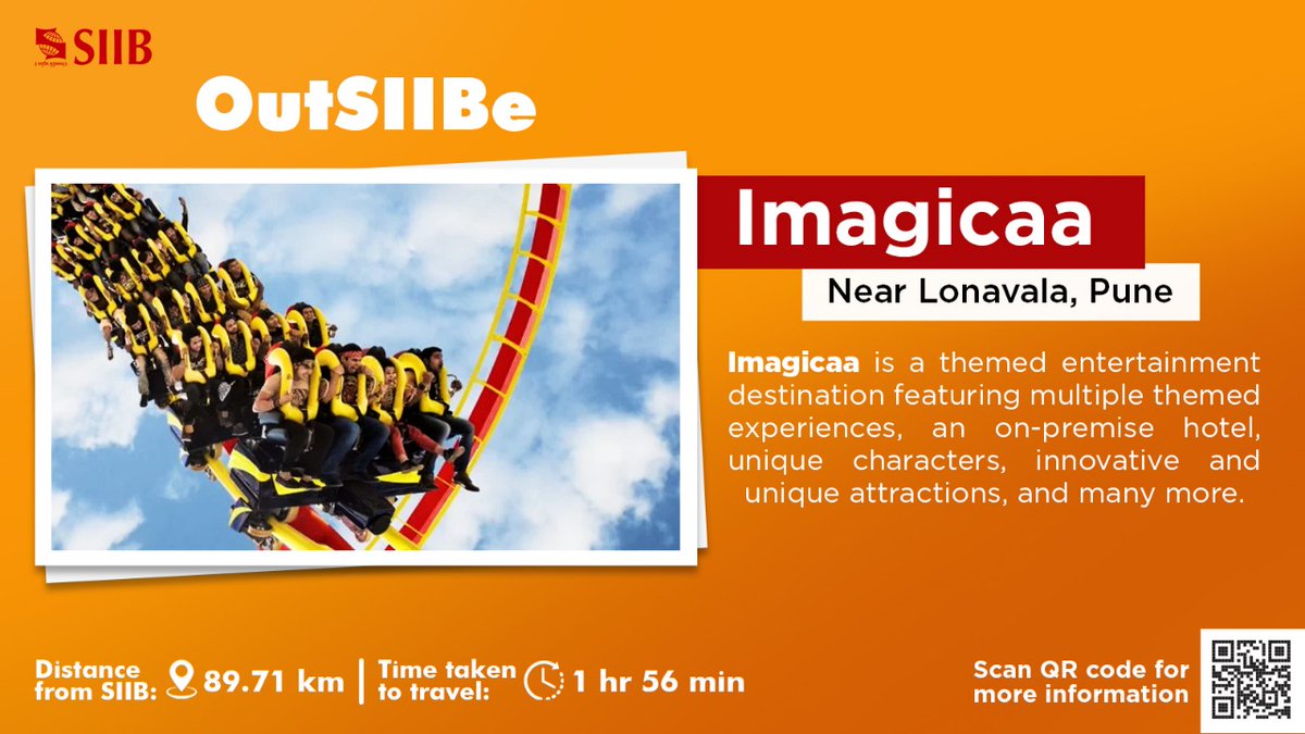 SIIBTweets's tweet photo. For the first installment of OutSIIBe, we're taking you to magical Imagicaa.

For more details, visit : https://t.co/J10jVluX9F

@symbiosistweets 
#MBA #SIIB #Pune #Punekar #OutSIIBe #Travel #Tourism #Imagicaa #Maharashtra #PuneDiaries #IncredibleIndia #Marathi https://t.co/gQztrBHWTt