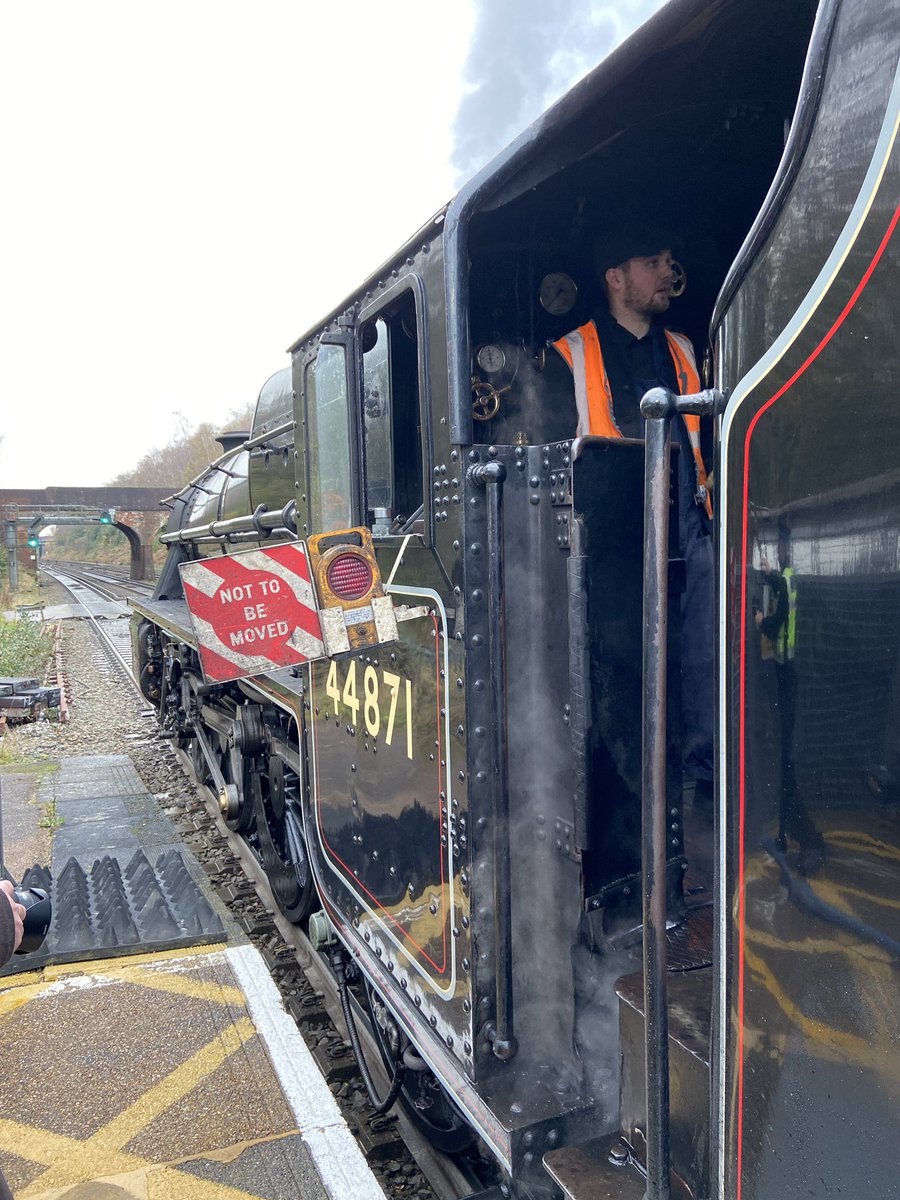 Here’s a shot of 44871 taken during the water stop at Winchfield.