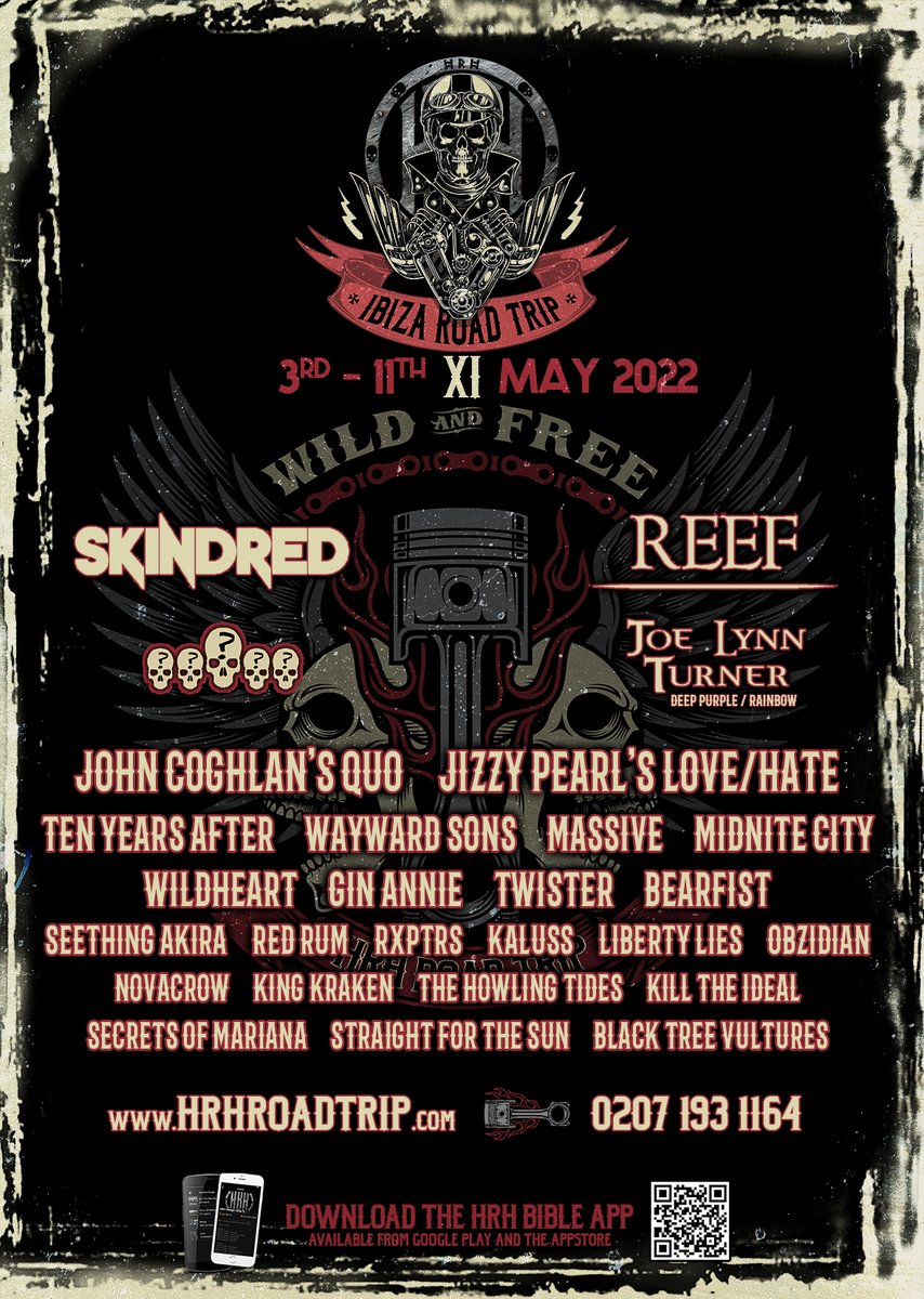 #HRH #Ibiza #RoadTrip is ready to roar!
Enter our latest #comp to win passes &amp; accomodation through hrhroadtrip.com/win 

#win #passes #accomodation #roadtrip #HRHRocks