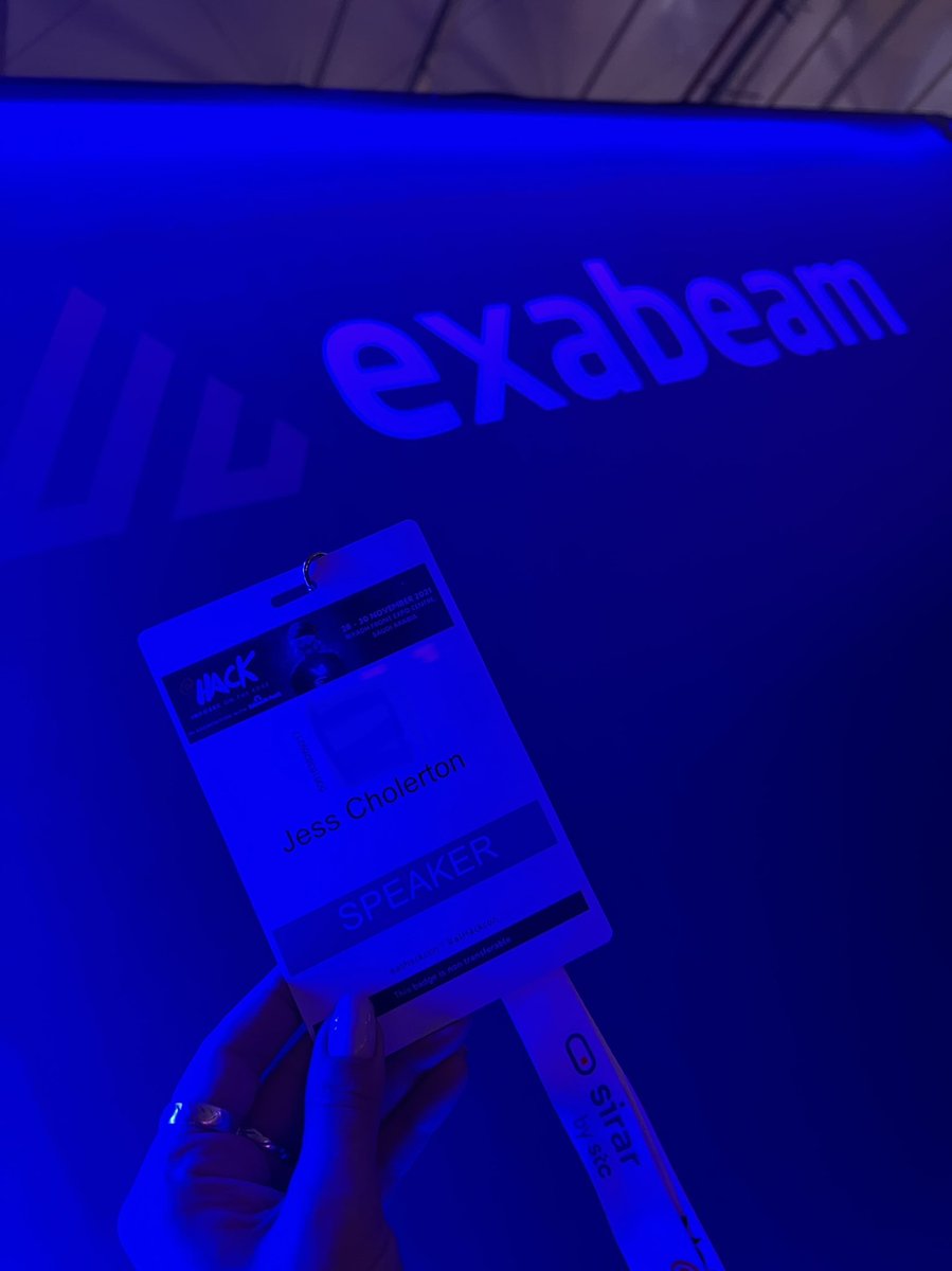 Jess_Security's tweet photo. Had a badge upgrade today! Heading over to the Briefing stages for our talk at 3pm @athackcon 👩🏼‍💻 https://t.co/TCod0MkeT6