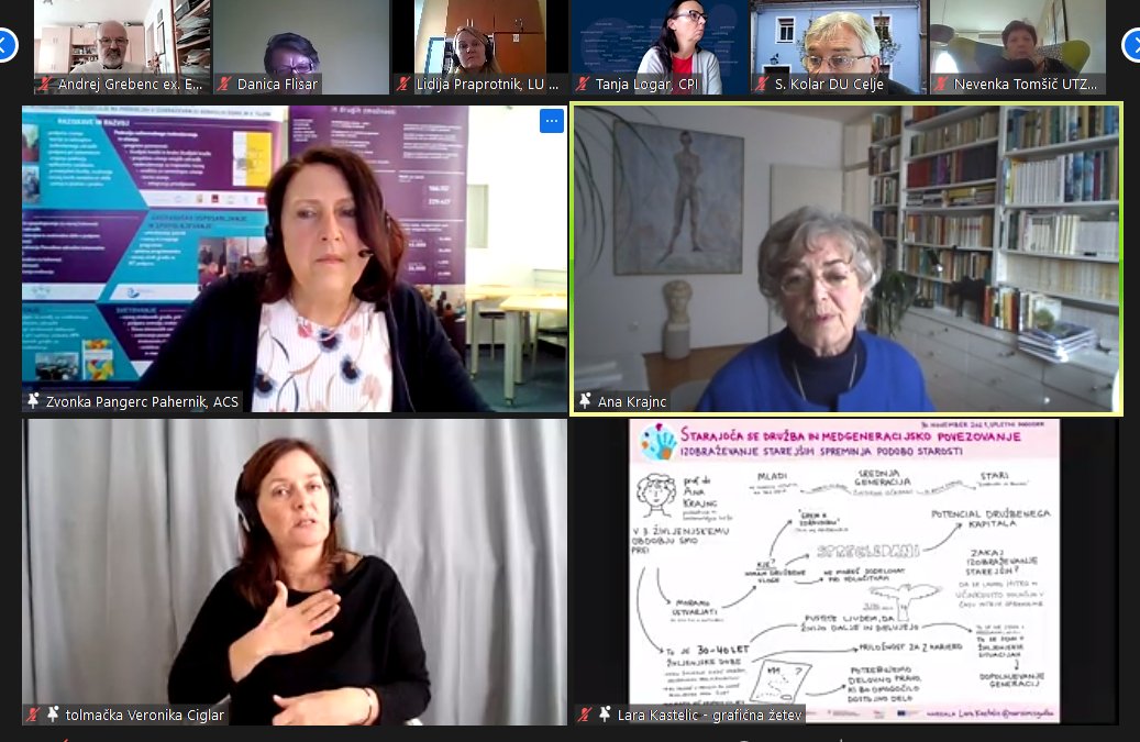 AndragoskiSLO's tweet photo. #5forumEPUO: Starajoča se družba in medgeneracijsko povezovanje 

Izobraževanje starejših spreminja podobo starosti, prof. dr. Ana Krajnc, predsednica in soustanoviteljica #SUTŽO

Program: https://t.co/R4FtfQJA2a.

#EPUO2021 #EAAL #ACS2021 #ZDUS

@ZvezaDUS @mddszRS @MIZS_RS https://t.co/r8yWdev3ai