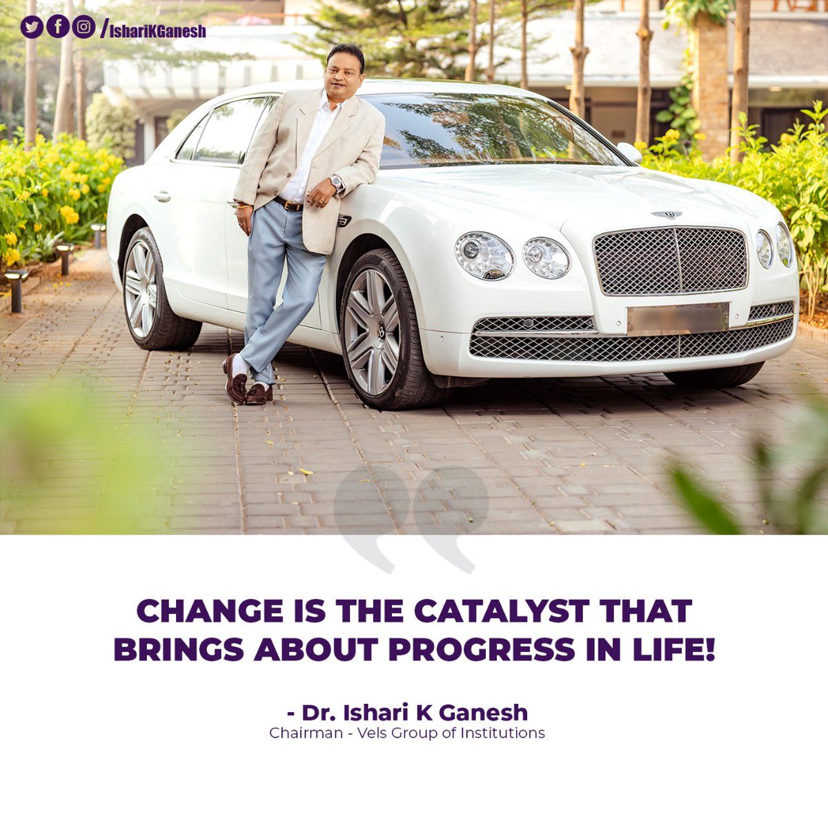 IshariKGanesh's tweet photo. You cannot have progress in life without change.
So, step out of your comfort zone and embrace change to achieve success in life!
.
#DrIshariKGanesh #ChangeInLife #ChangeIsConstant #ChangeIsGood #PositiveMindset #MySuccessGyaan #Positivity https://t.co/WGOQg4pxxl
