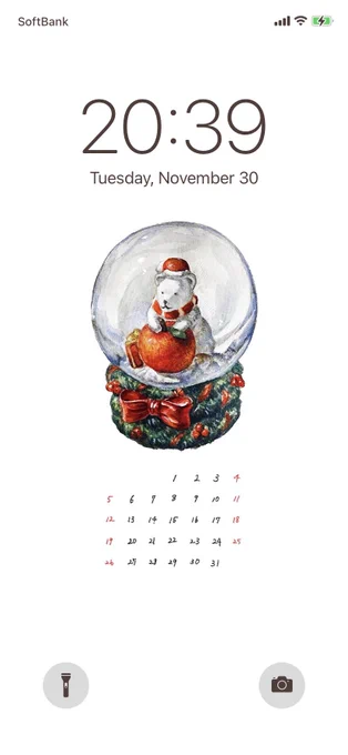 12月のカレンダーです。壁紙にどうぞ🎅🎄 