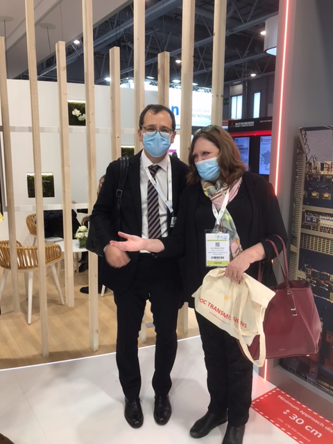 NuclearSW's tweet photo. Great to say hello to EDF Energy CEO, Simone Rossi at #WNE2021 #NuclearSW https://t.co/HZ4Ltt9EVg