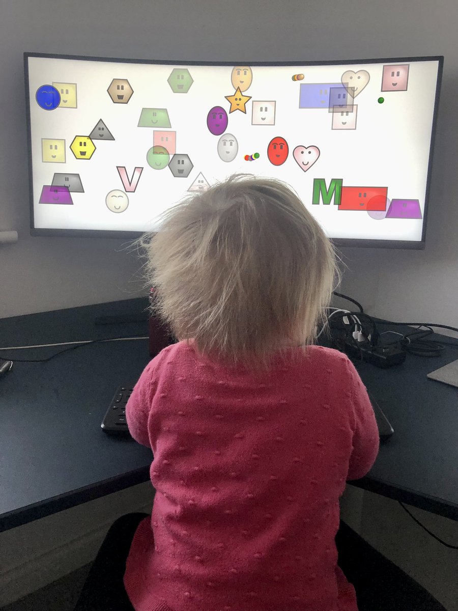 BJarkowski's tweet photo. Looks like my little one loves computers as I do! So proud! Tomorrow we’re going to install #SAP #S4HANA together :-) Thanks @shanselman for a nice play #babysmash https://t.co/USNOkwy6Ul