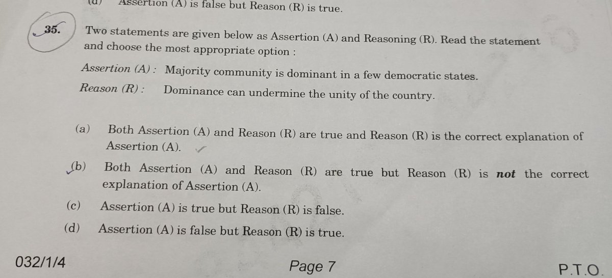 MdZafarIqubal13's tweet photo. Dear CBSE please check these questions once more. correct answer of both the questions( Q.25 and Q.35 ) should be "b".

@cbseindia29 
#cbseterm1
#sst https://t.co/v10NFIDvak