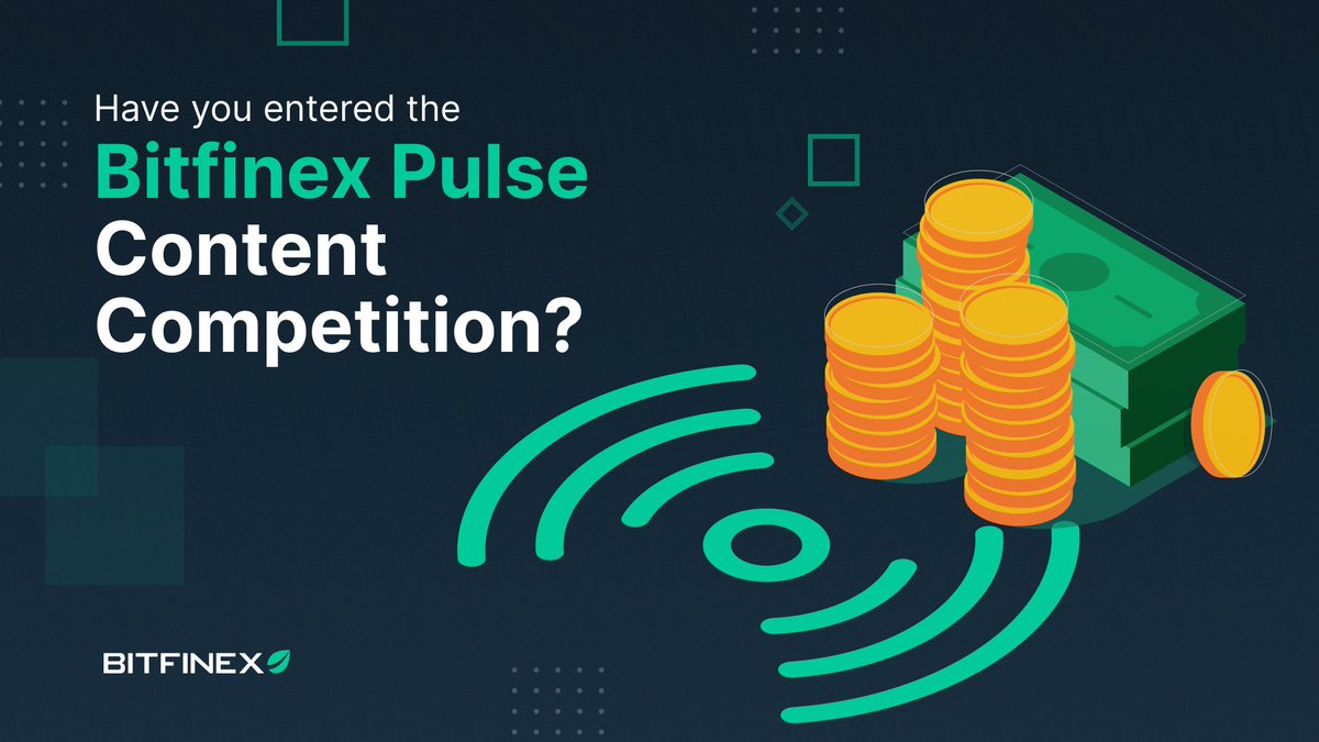 bitfinex's tweet photo. The 4 winners of the first part of the #BitfinexPulse Content Competition will not only win $1,000 Tether tokens each, but also stand to win an additional $500 Tether tokens!
Find out how you can participate in the #BitfinexPulseCC below!
https://t.co/mZuiS4J2cQ https://t.co/HG6L3Wbi9b