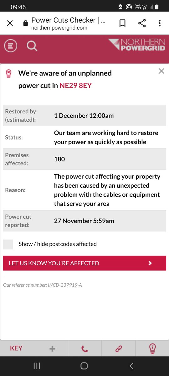 theDISCOco's tweet photo. @Northpowergrid communication has been non existent throughout the last few days with no end to the situation, how long do we go before we get more detailed information from you? To our knowledge nobody has investigated the fault @MetroRadioNews @itvtynetees @BBCNEandCumbria https://t.co/JyprwKf5nr