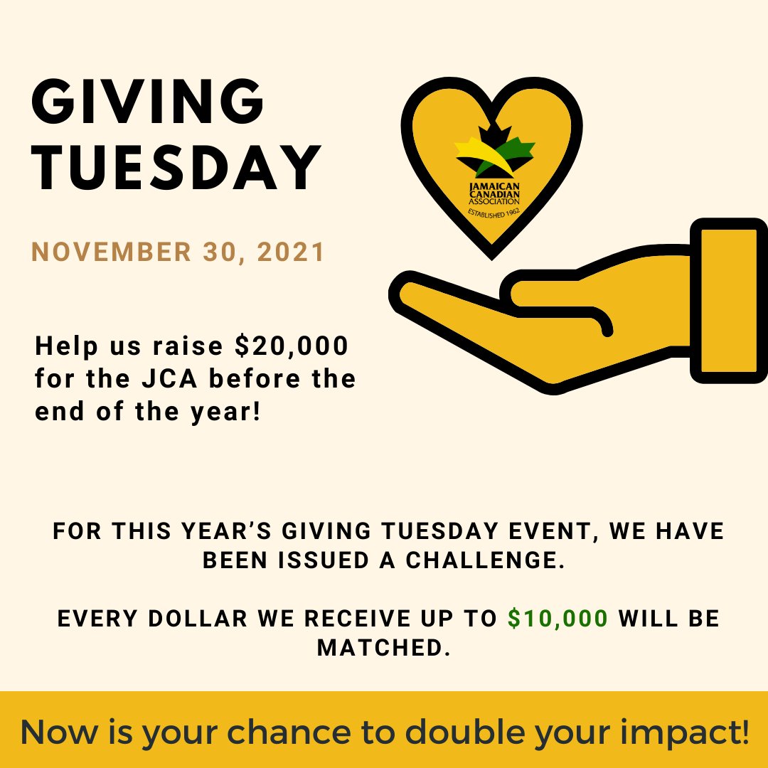 jcaontario's tweet photo. This Giving Tuesday, we have been issued a challenge. 
Every dollar you donate to the JCA before December 31, will be matched up to $10,000 and double the impact of your donation.

All donations are eligible for tax receipt. 

Link in bio to donate https://t.co/XwskCmpZ6l