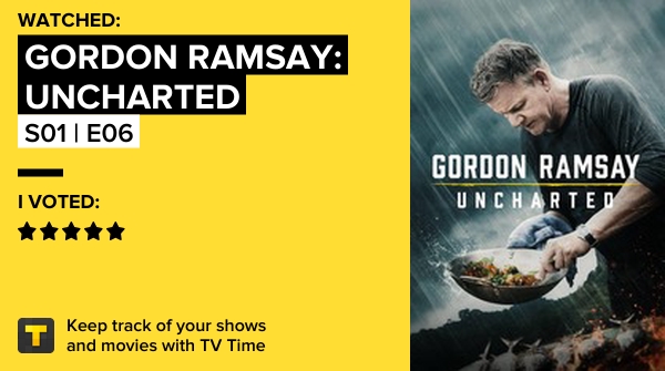 Gordon Ramsay: Uncharted -  S01 | E06 - Alaska's Panhandle! #gordonramsayuncharted  https://t.co/jIQqyk7M1D #tvtime https://t.co/LxKsa4gzAJ
