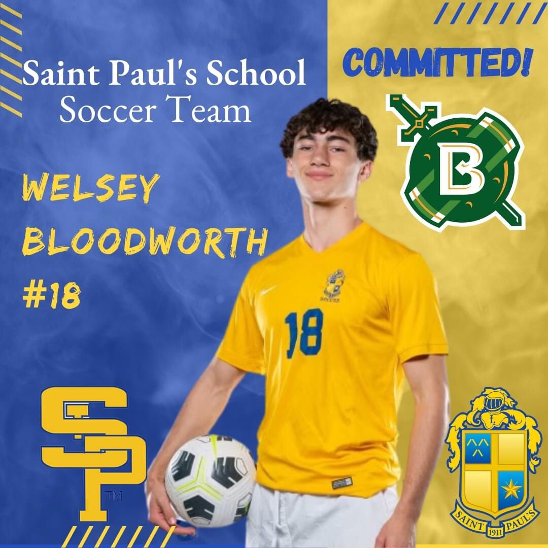 Northshore United (@northshoreutd) on Twitter photo From <a href="/SPSSoccerFeed/">St. Paul's Soccer</a>
Congratulations to senior Wesley Bloodworth on his college commitment! Wesley has committed to Belhaven University to play soccer at the NCAA Division III level. #GoWolves #RiseUp <a href="/BelhavenSoccer/">Belhaven Men's Soccer</a> From <a href="/SPSSoccerFeed/">St. Paul's Soccer</a>
Congratulations to senior Wesley Bloodworth on his college commitment! Wesley has committed to Belhaven University to play soccer at the NCAA Division III level. #GoWolves #RiseUp <a href="/BelhavenSoccer/">Belhaven Men's Soccer</a>