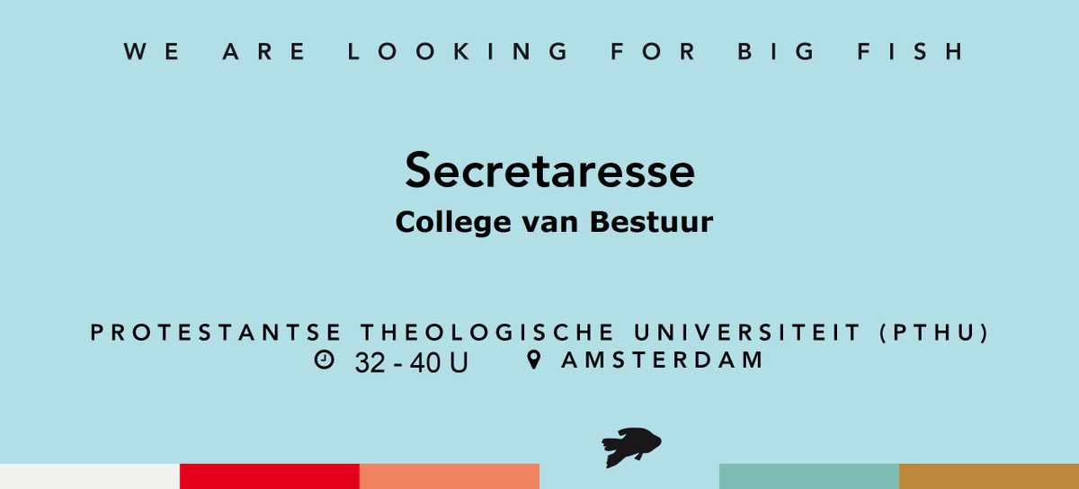 ProAssistanceNL's tweet image. Secretaresse College van Bestuur | Protestantse Theologische Universiteit | 32 - 40 uur | Amsterdam | bit.ly/3EfdXSQ

Wil jij bijdragen aan een soepele afhandeling van secretariële en administratieve processen voor het College van Bestuur van deze universiteit?