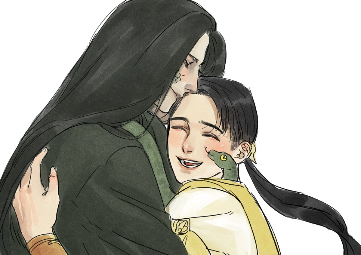 Try new brush again🐍🐥 Im so happy there are many people join this ship

#svsss #zhuzhilang #gongyixiao