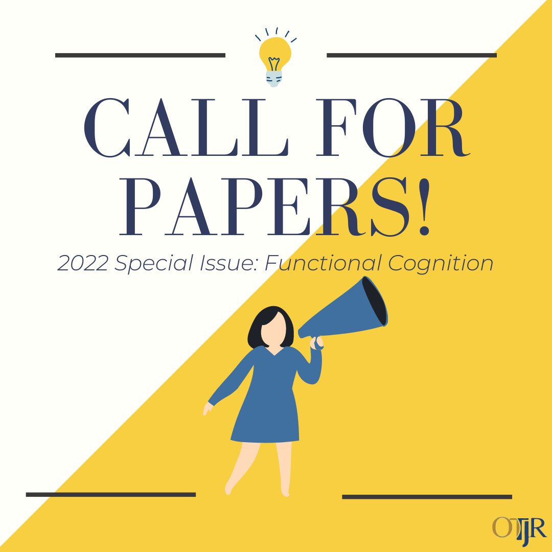 AOTFoundation's tweet photo. Reminder! TODAY is last day to submit for our #FunctionalCognition @OTJRJournal Special Issue! #OTResearch https://t.co/x01HHk2wt3 https://t.co/FIWpunpWNN