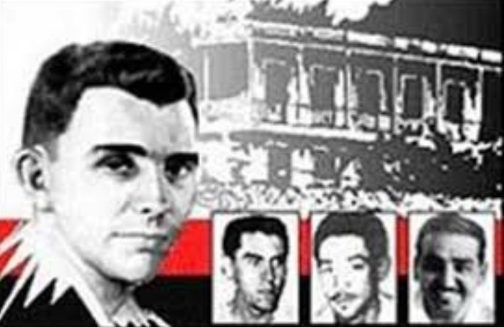 Guerrerotony161's tweet photo. El heroico alzamiento del #30DeNoviembre en #SantiagodeCuba demostró que la llama de la Revolución estaba prendida. Los hombres y mujeres de la clandestinidad estaban prestos a morir por la patria.
¡Gloria eterna a Pepito Tey, Tony Alomá y Otto Parellada!
#CubaViveEnSuHistoria https://t.co/WwGGf4rZpK