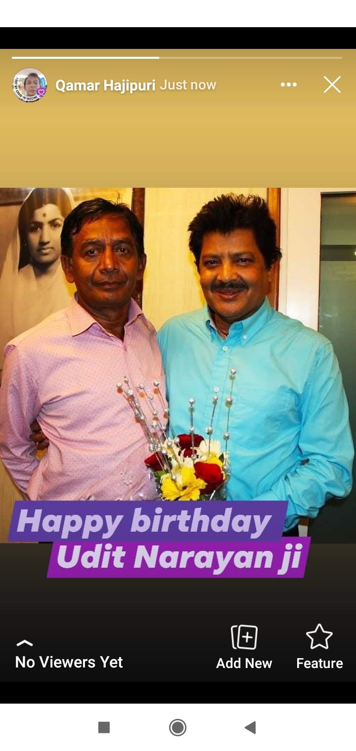 Happy birthday Mr Udit Narayan great singer of India. 