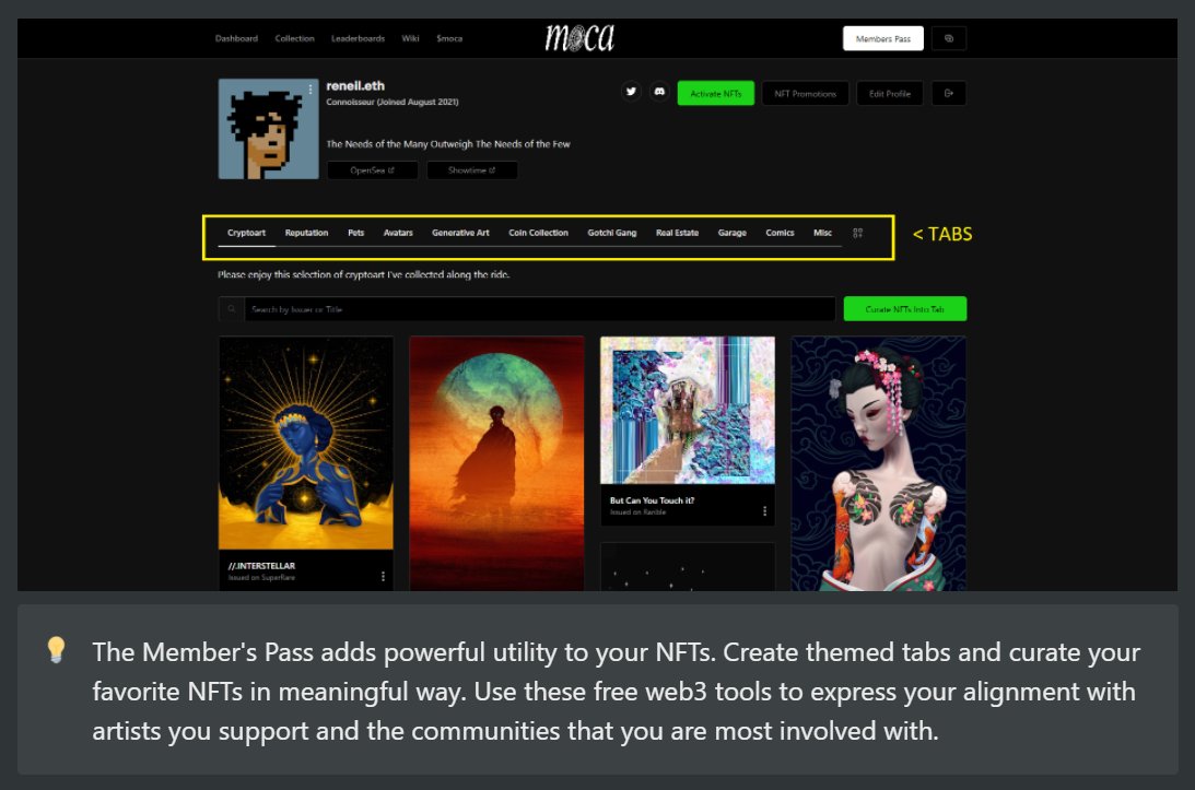 reneil1337's tweet photo. Over 2500 users activated more than 16k #NFTs for the @MuseumofCrypto ecosystem. Increase the utility and visibility of your assets 🕳️🐇

PS: You can activate 10 per day - for free. Next year we'll introduce a whale tax that burns $moca 👀

How and Why 👇
https://t.co/hJgus0E5hg https://t.co/gqlpaYJKsQ