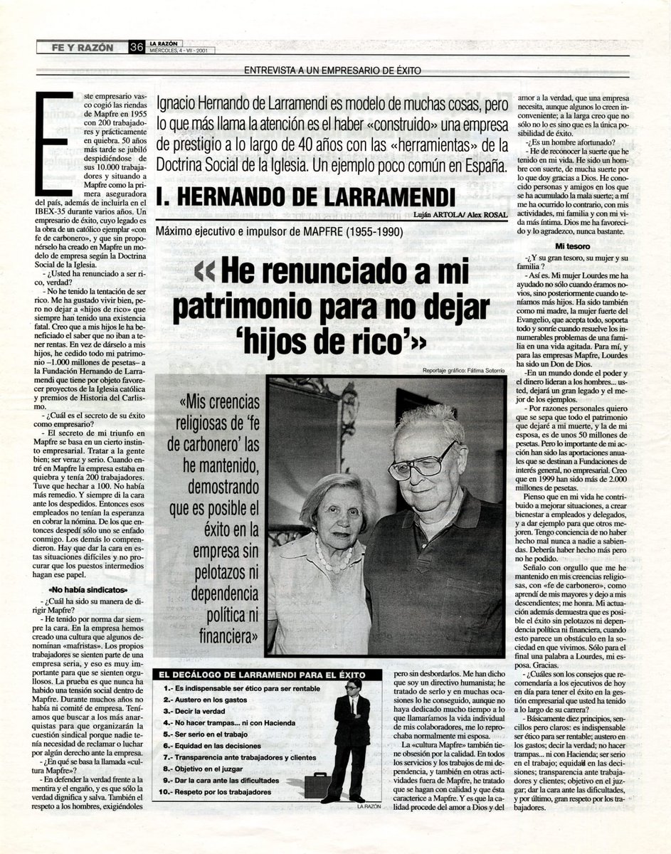 carmlarramendi's tweet image. #TiempoDeFilantropia #Demos2021. “La Palabra convence pero el EJEMPLO Arrastra” “Empresarios Ejemplares del siglo XX”
#100IgnacioLarramendi