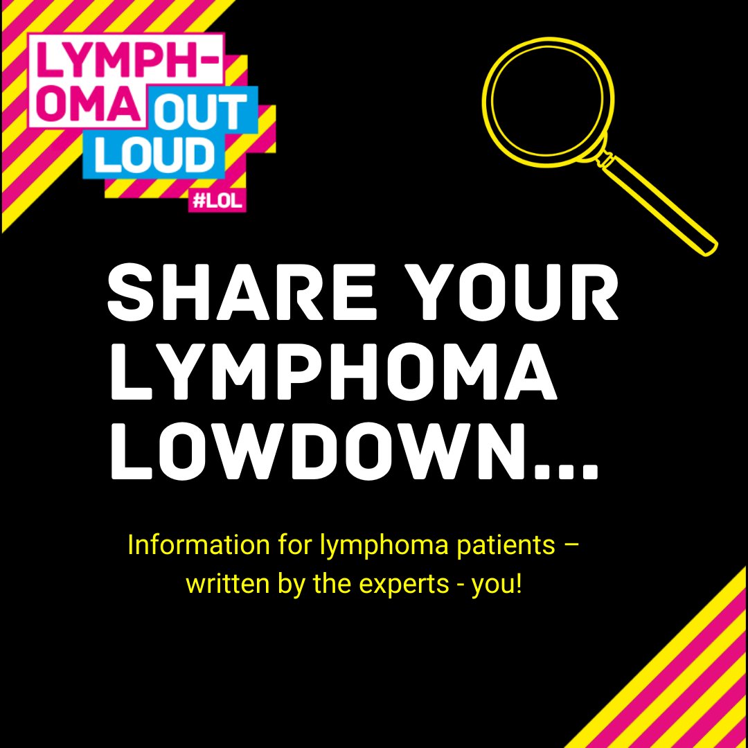 SHARE 🗯️

The Lymphoma Lowdown is an online hub where advice, information, and support can be shared. Information for lymphoma patients – written by you, the experts, individuals who have experienced lymphoma.

lymphomaoutloud.org/get-in-touch