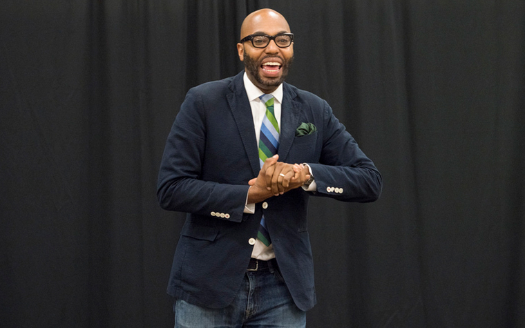 VIBE_PD's tweet photo. Dr. Chris Emdin is must-see presenter! He has been named one of The Root 100 Most Influential African Americans and one of the 27 people bridging divides across America by Times magazine. 

The Vibe Winter Institute is on January 28th and 29th #vibewinter22 #vibePD #VIBE https://t.co/hte7nvpE9J