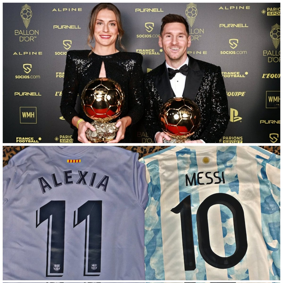 lorenaamorenoo's tweet photo. Nunca imaginé ver a mis ídolos recibiendo el balón de oro juntos.
La vida puede ser maravillosa.
Los mejores de la historia @alexiaputellas Leo Messi👑⚽️👑 https://t.co/CR5tF1PqPL