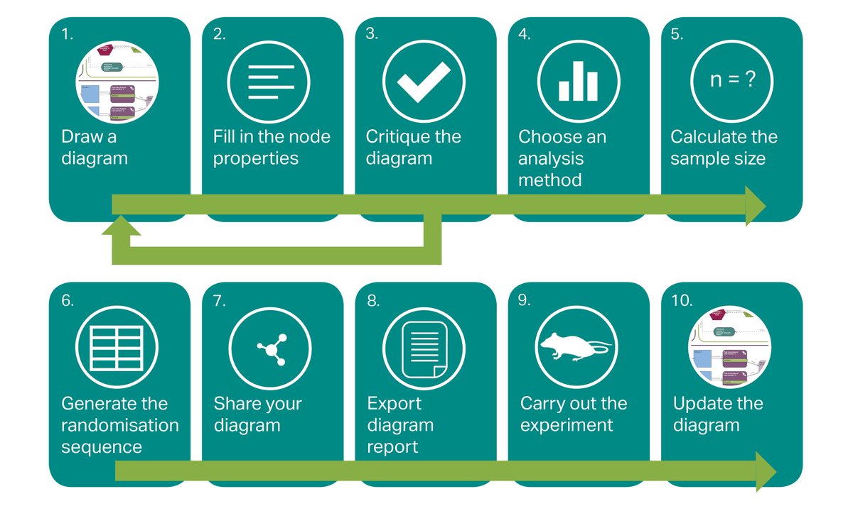 NC3Rs's tweet photo. The Experimental Design Assistant website features a step-by-step page on getting the most out of the EDA, which can be used as you create your diagram to ensure you're taking advantage of the support offered by the system: https://t.co/GaAf2AlIaj #EDAtips https://t.co/v3bQa4NuvF