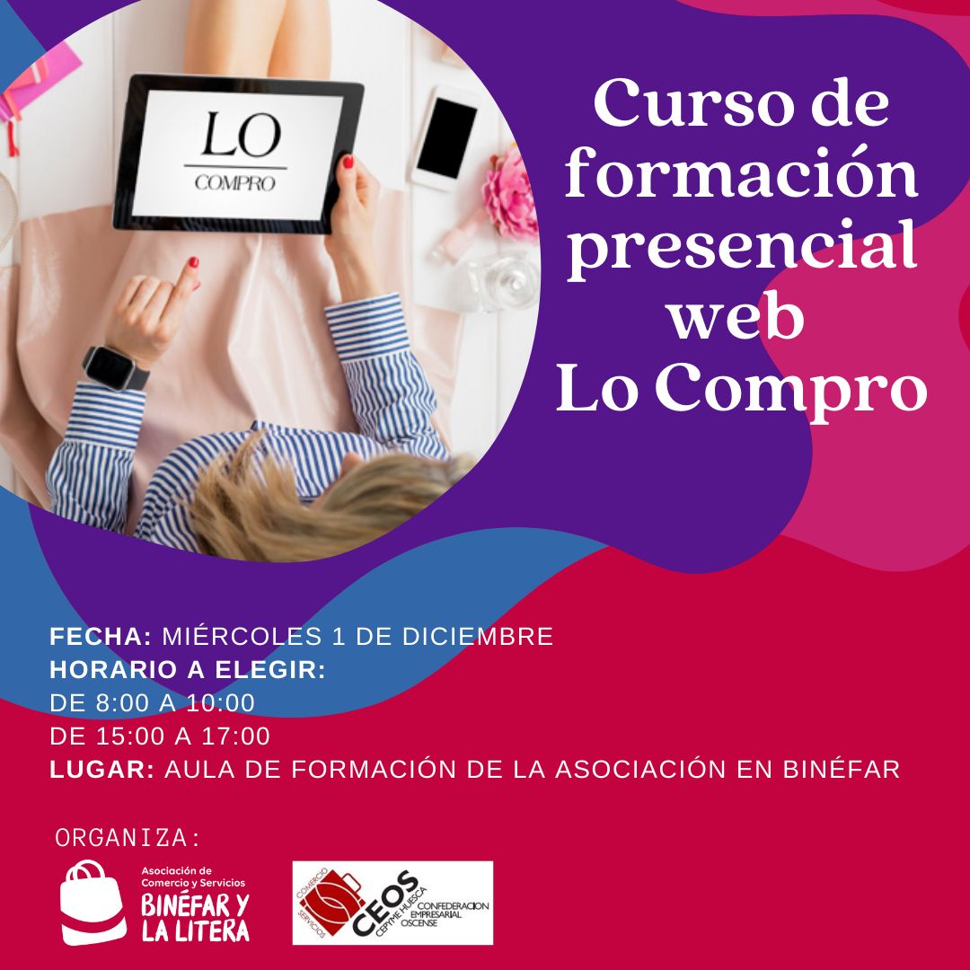 ebinefar's tweet photo. Mañana formación presencial para nuestras empresas. Te apuntas? Conocerás todas las novedades y resolverás todas tus dudas referentes a la web Lo Compro https://t.co/GDg7hdoURc! 

Una web para el #comercio y #servicios local que ofrece un nuevo canal de venta https://t.co/1pUL03E9ws