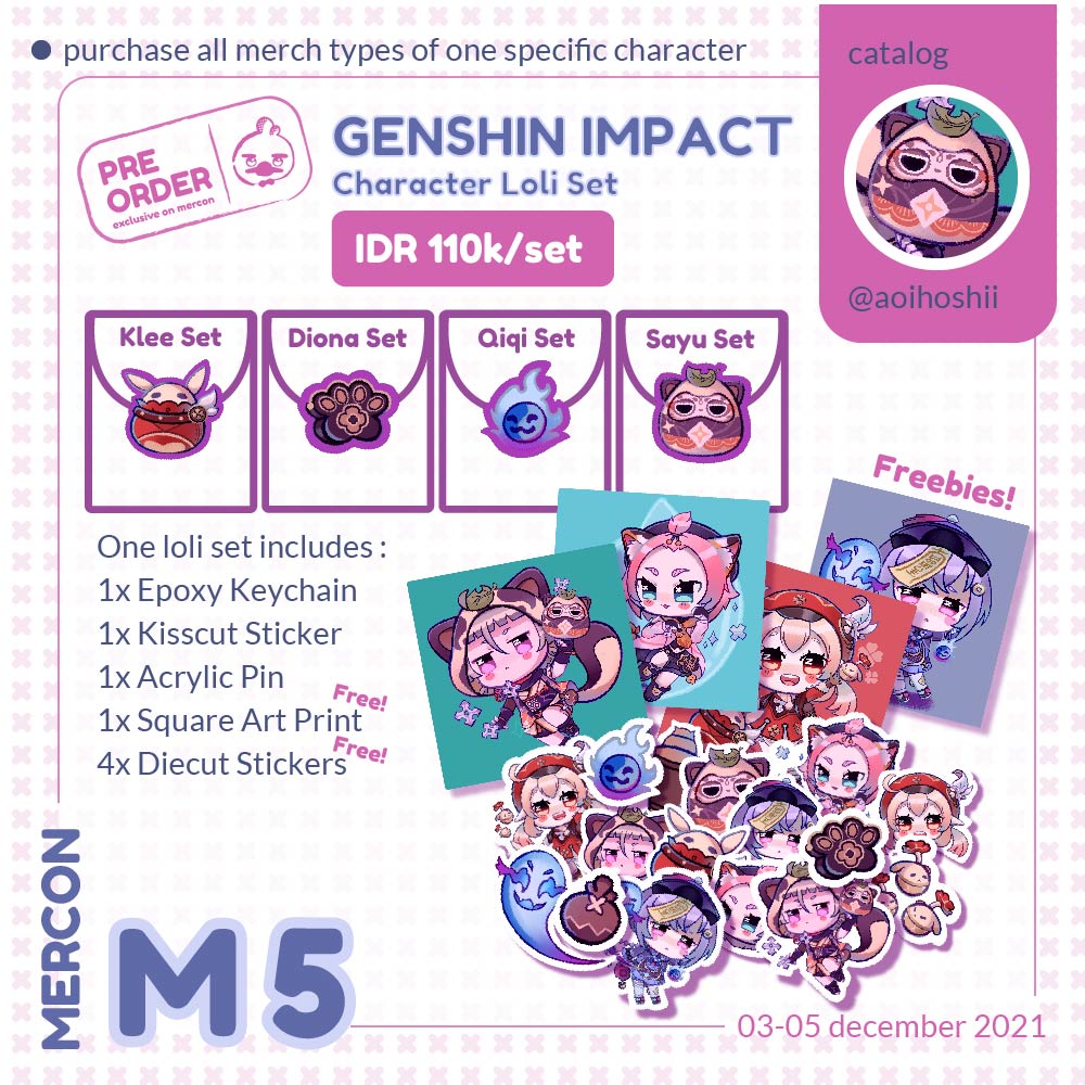 zhizoraoi's tweet photo. [@onmercon Catalog]
Yay merch drop!✨ They'll be available for Mercon2021 #genshinimpact https://t.co/vZLhe0X23J