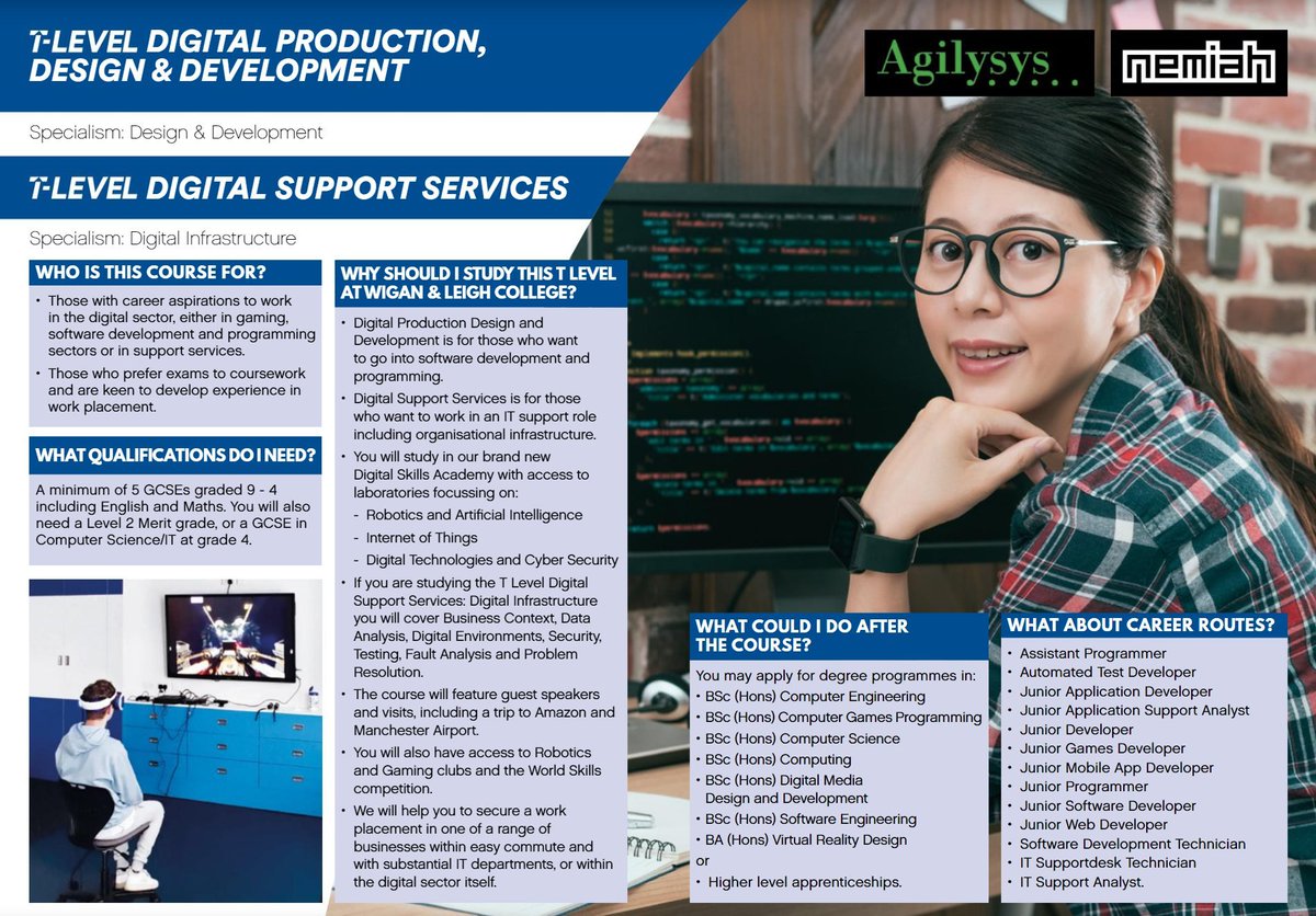 We're really excited to be working with <a href="/wiganleighcol/">Wigan & Leigh College</a> and <a href="/leighworkshub/">Leigh Works</a>  to offer T-Level student placements starting in January. #Tlevel #STEM #Leigh