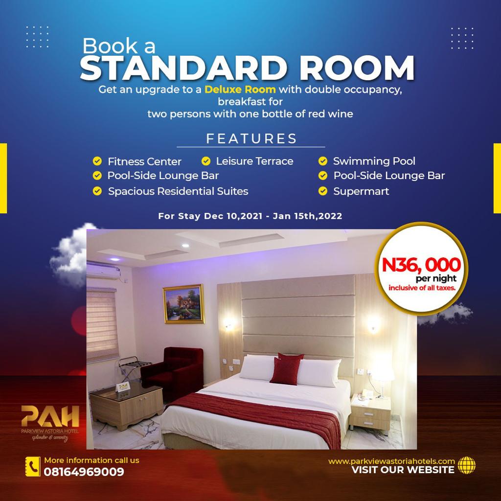 ParAstoriaHotel's tweet photo. What’s on your Christmas Wishlist? 🤔🤔
- Book a standard room &amp; get an upgrade to a Deluxe Room.
- Breakfast for two persons.
For Stay December 10 - January 15th.
For offers use https://t.co/hjtvSzcHzE to book from our website or call or WhatsApp via 08164969009. #xmaspromo #pah https://t.co/kv3J924W3R