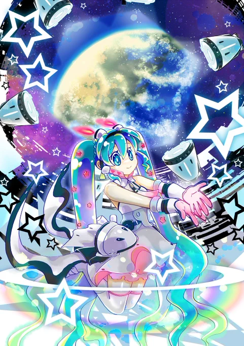 【🚀#初音ミク GALAXY LIVE2021🚀】
入賞頂きました!
INSPIX WORLD(https://t.co/NnWdfkNBRh)内の「MIKU WORLD」にて展示されます🙌
12月6日～15日に行われるファン投票で
Blu-ray限定盤パッケージイラストに採用される大賞が決まるので、是非投票をお願いします!
2枚採用頂いたのでお好きな方を💪 https://t.co/jhbYlAQ487 