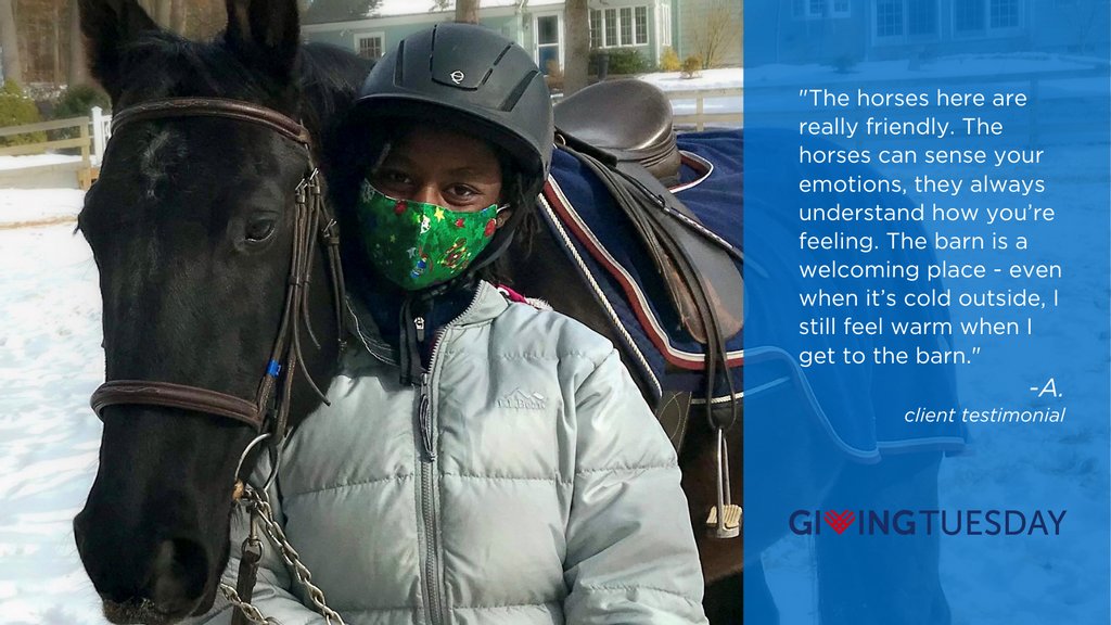 On Giving Tuesday, we're raising funds for Trot On: Equine Therapy at JRI.  Many of the youth we serve have not had the opportunity to work with horses, often coming from marginalized communities. Equine therapy provides them with a healing process. 

give.jri.org/campaign/trot-…