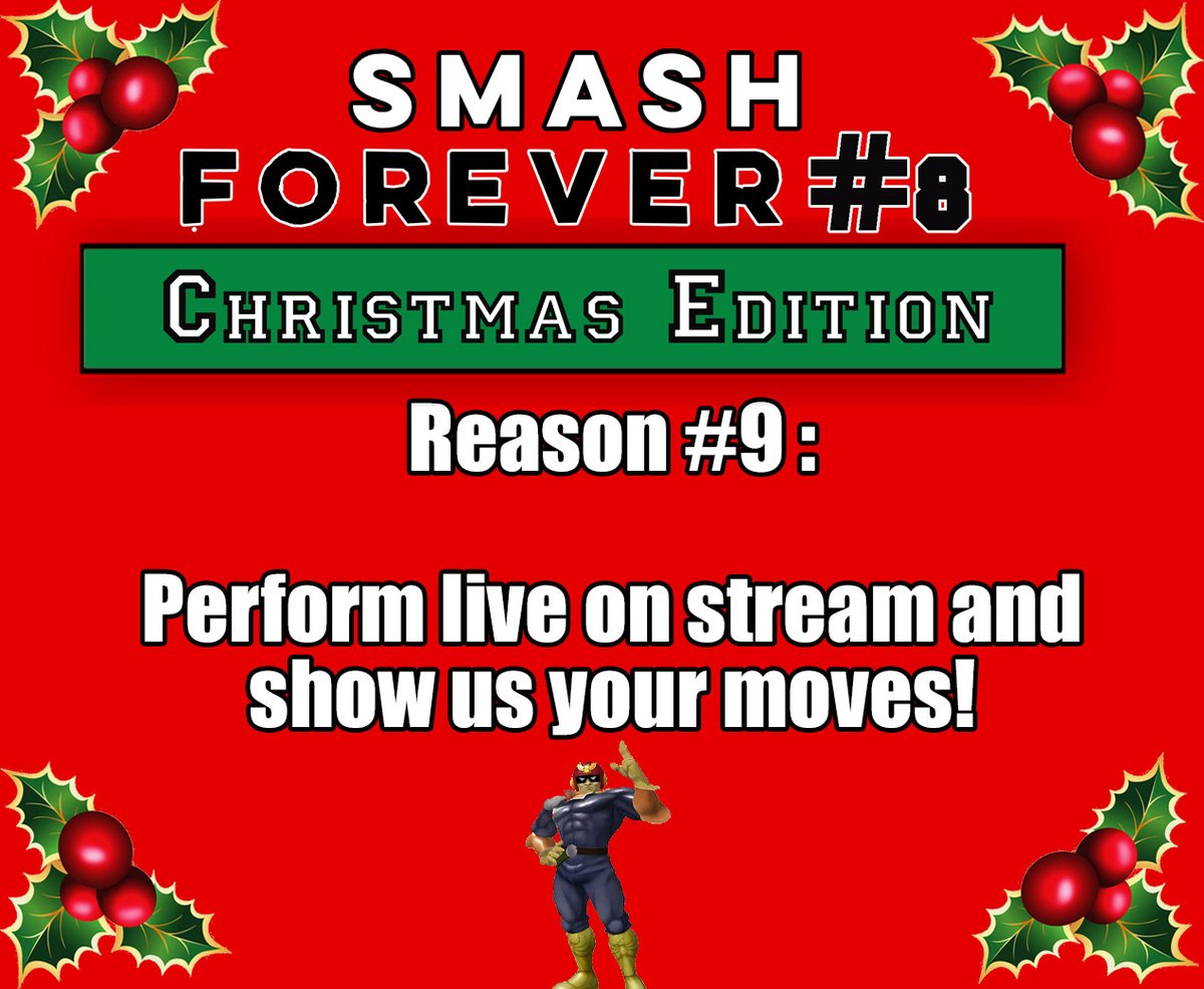 TeamNeutralSSBM's tweet photo. 10 reasons to join #SmashForever #8 - Chirstmas edition. Today:

Reason #9

Sign up here:
https://t.co/WiQte06LRB https://t.co/cNMF6MyjLj