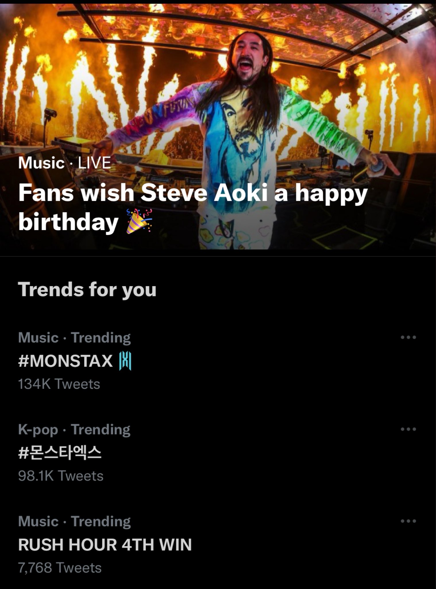 Monbebes yall dont wanna wish our steve aoki oppa a happy birthday?? 