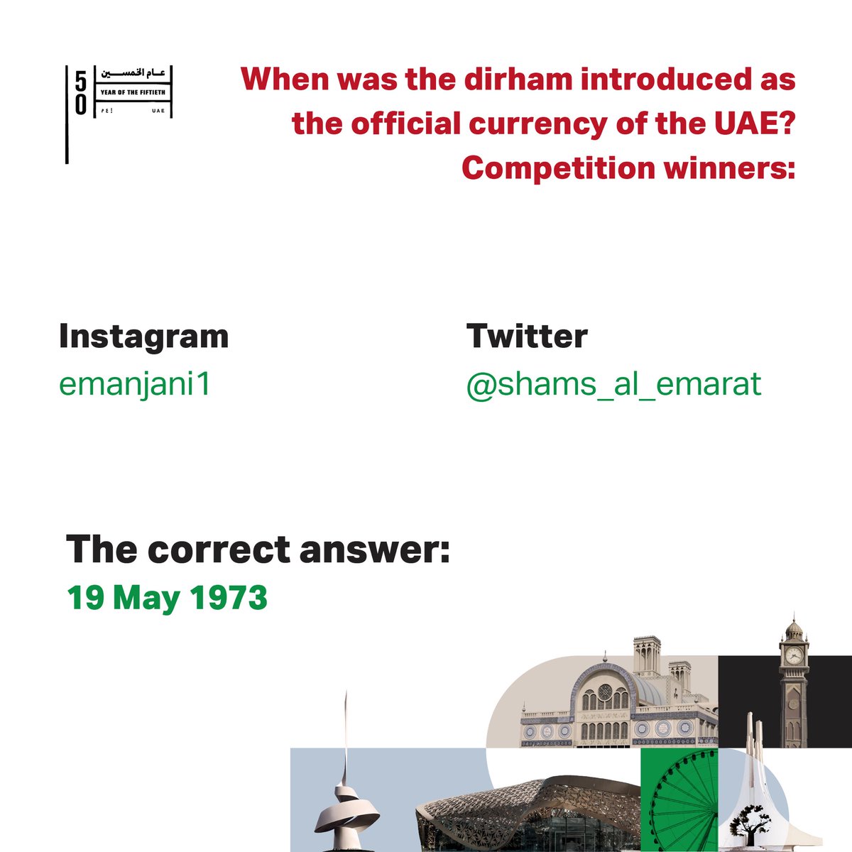 Congratulations to the winners 👏🏻