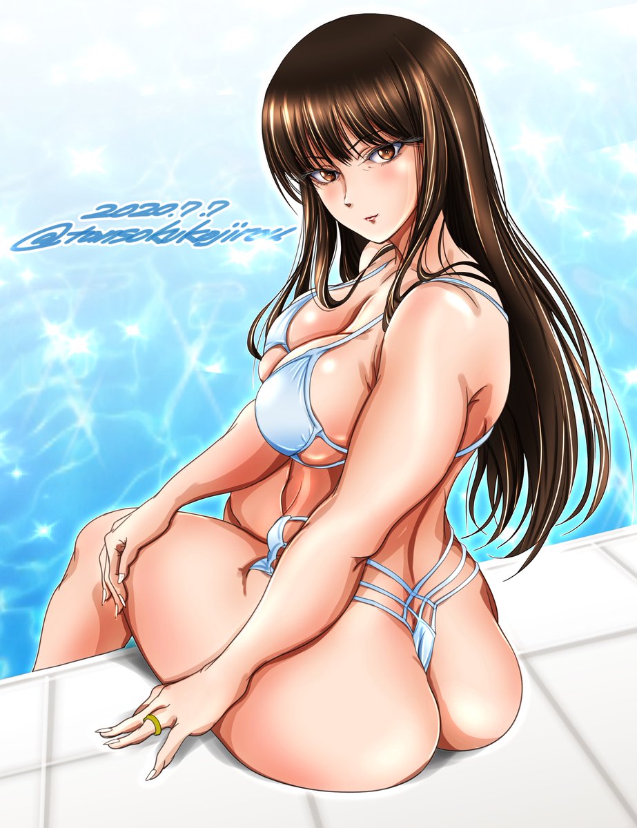 振り返ってみたら水着絵の半分近くがお尻絵でしたw
 #いいおしりの日 