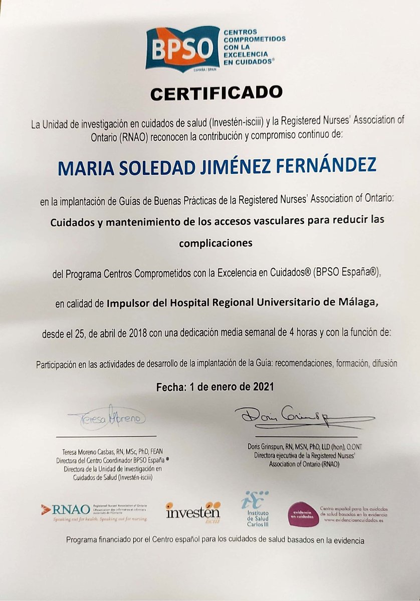solejifer's tweet photo. Hoy estamos de enhorabuena!!!!
@BPSOspain @DorisGrinspun @EnfermHRUM_BPSO
Hoy es un día clave, pero el camino continúa para seguir trabajando en @HRegionalMalaga con la mejor evidencia
Puro orgullo!!!
#cuidoenregional https://t.co/3zsknUvy7z
