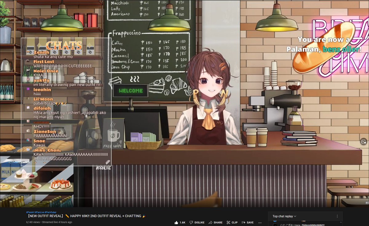 danlifeshaker's tweet photo. BG Art Collab with @Rae_Aaaaaaa for this amazing VTuber @panthebread WELCOME TO THE BAKERY.
Nice 2nd outfit it looks great!

Thank you @panthebread for the BG commission! 
#VTuber #ENVTuber #PHVTuber #PanVtuber #PantheBread #PanLIVE https://t.co/WWnllnRAjc