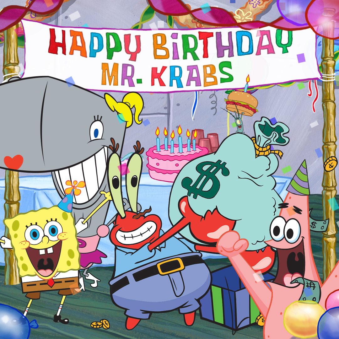 Happy Birthday Mr. Krabs! 🦀
