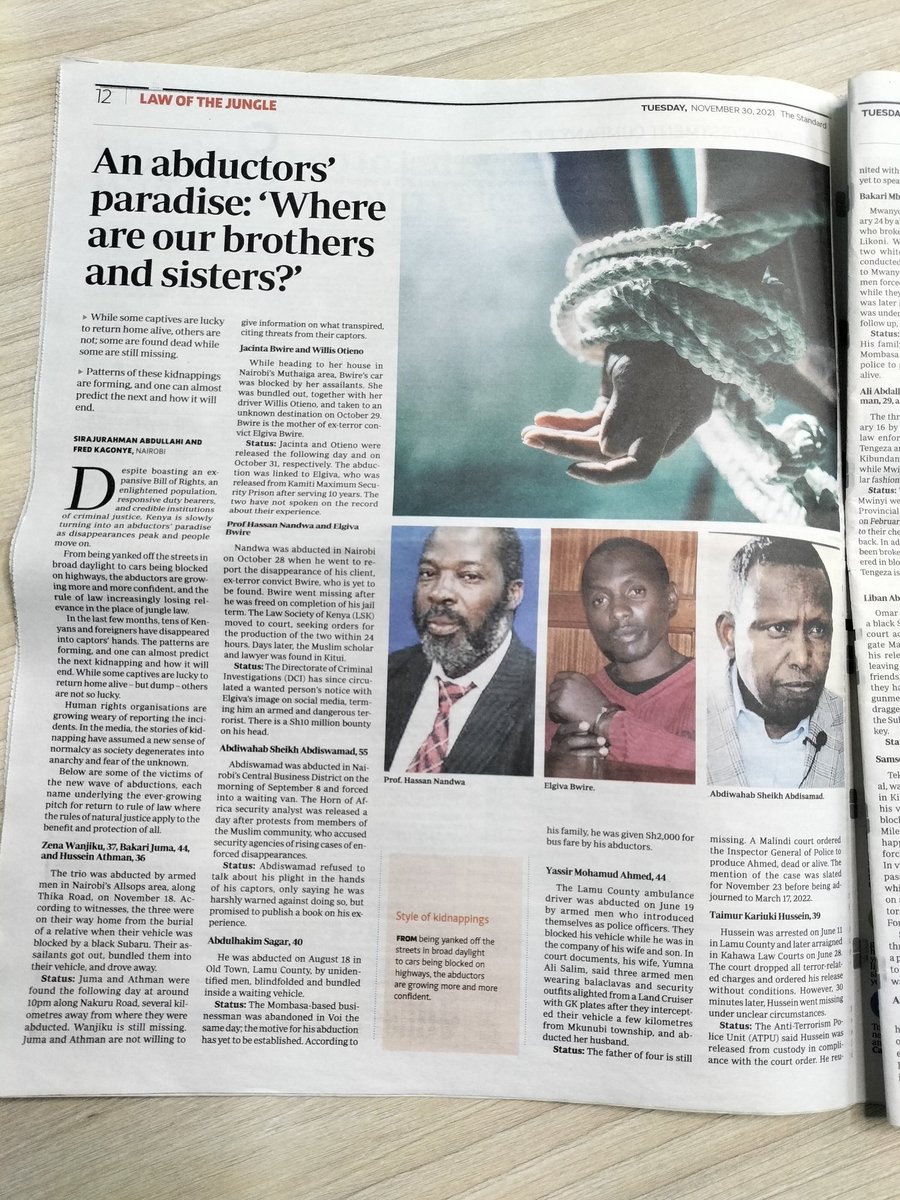 AbdiwahabSheik7's tweet photo. While some captives are lucky to return home alive, others are not; some are found dead while others are still missing. https://t.co/fPfP1ObcwW