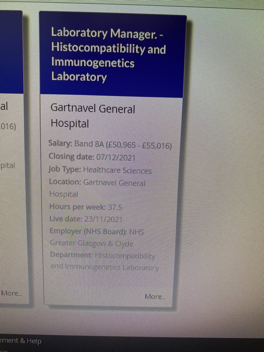 We have a vacancy ⁦@BSHI_transplant⁩ checkout NHS Scotland Jobs