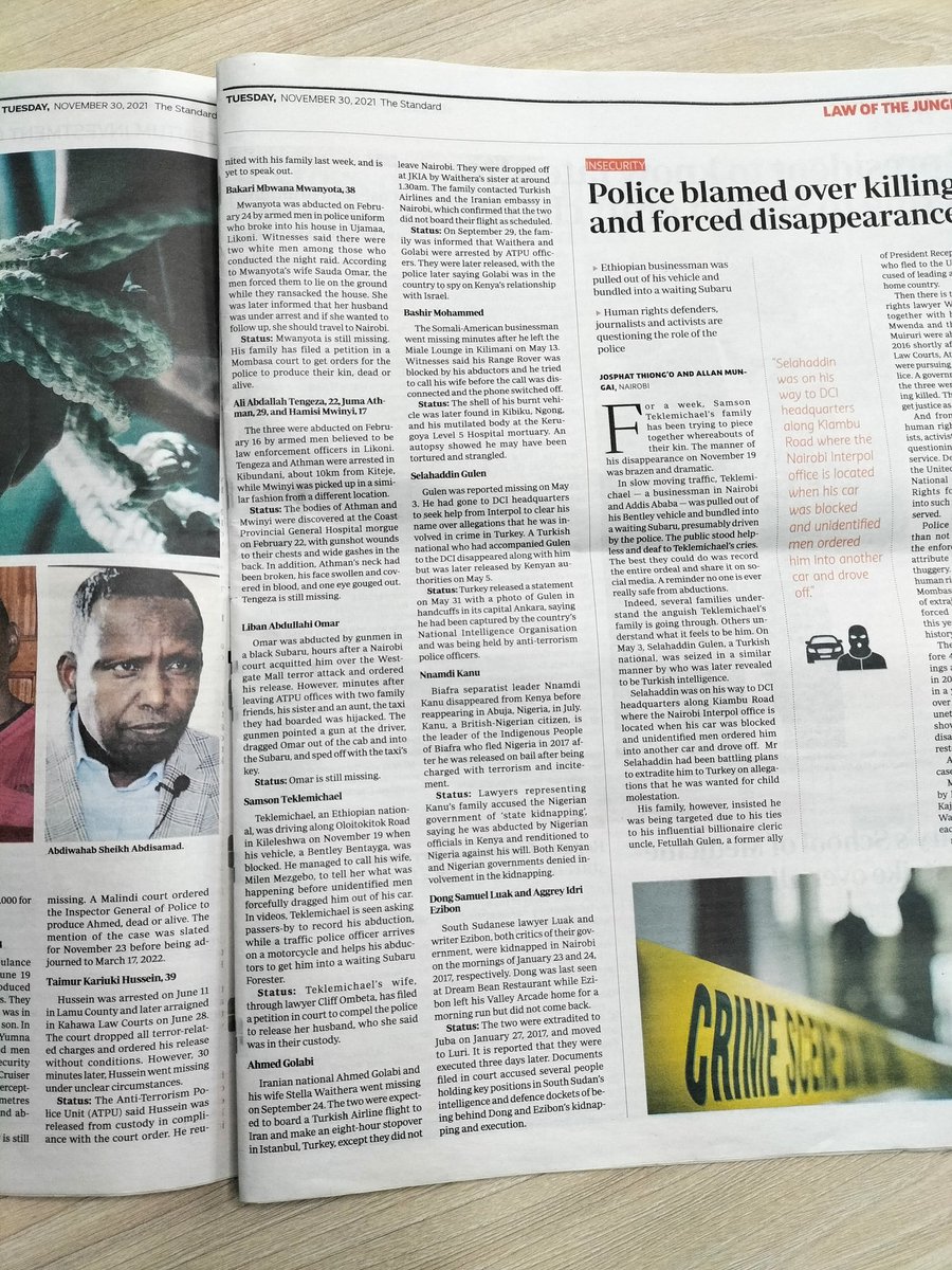 AbdiwahabSheik7's tweet photo. While some captives are lucky to return home alive, others are not; some are found dead while others are still missing. https://t.co/fPfP1ObcwW